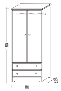 Šatní skříň DONA II.