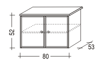 Nástavec na skříň DONA II.