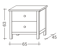 Komoda II malá NATUR
