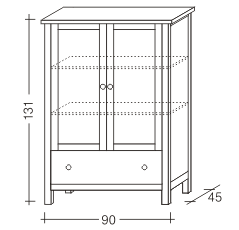 Komoda prádelník NATUR