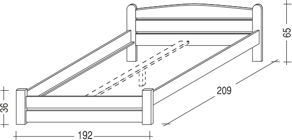 THORSTEN nízké čelo u nohou