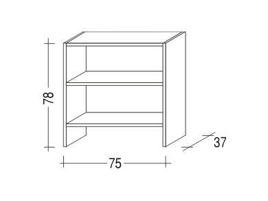 Komoda ALFA policová