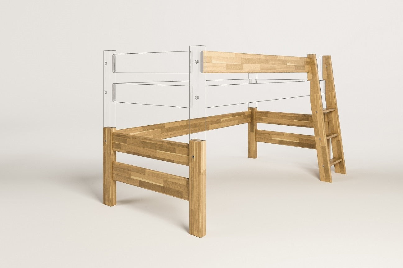 Zvyšující díl a schůdky SENDY buk