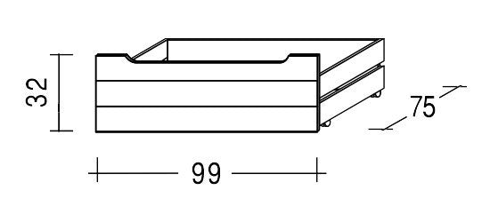 Úložný prostor vysoký 1/2