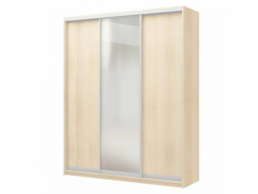 Skříň KAIRA šíře 210 cm, 3 dvéřová, posuvné dveře se zrcadly nebo bez