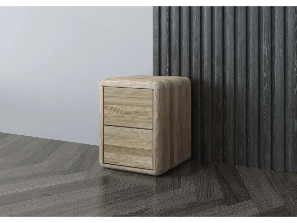 Noční stolek AKIMA 2 - zásuvkový s nikou, výška 50 cm nebo 45 cm