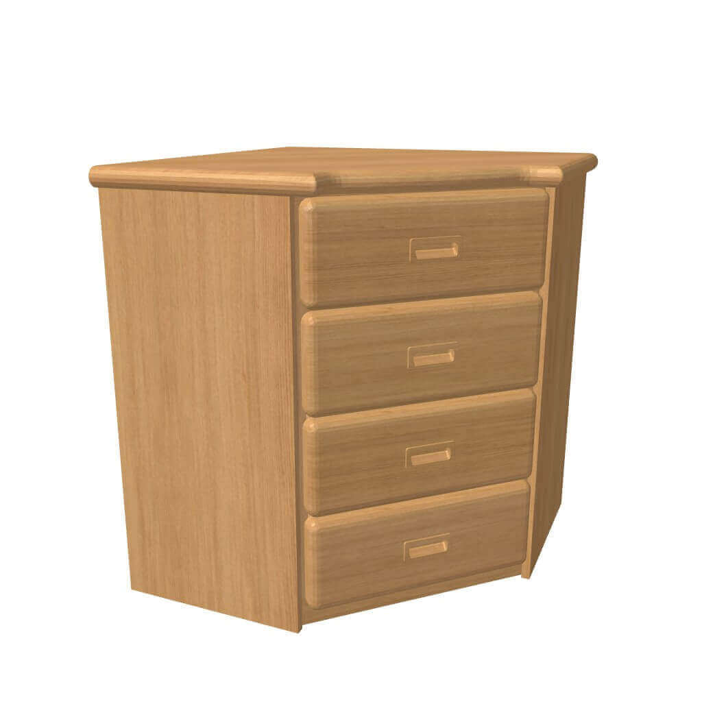 Komoda REBEKA rohová 4 zásuvky malé