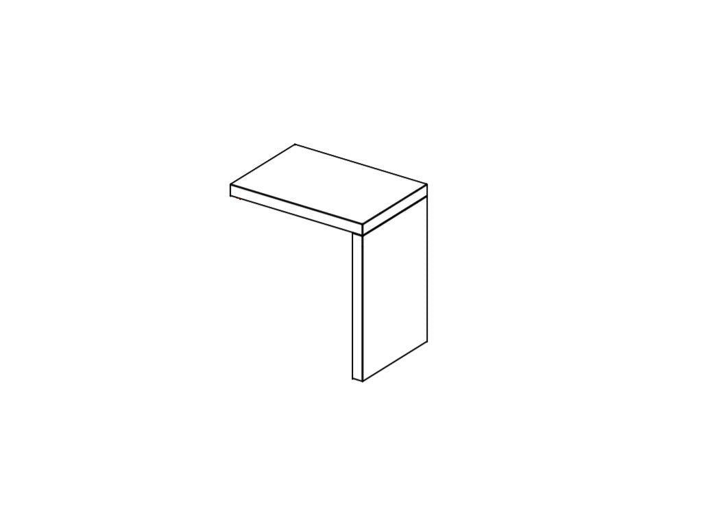 Noční stolek do L pro ALEXIS