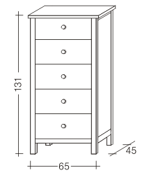Komoda V malá NATUR