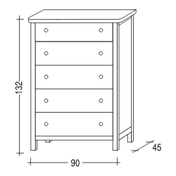 Komoda V velká ANNY