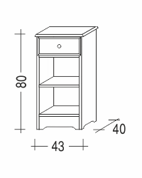 Noční stolek SENIOR