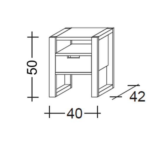 RHINO noční stolek