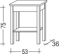 Noční stolek THEO SMRK