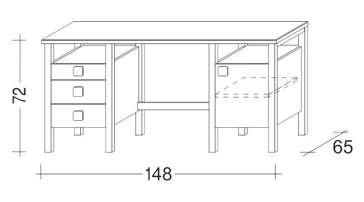 Psací stůl HENRY II