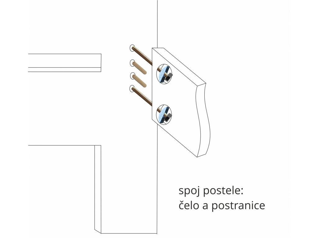 MINEROS čelo příčky - Buk průběžný čistý
