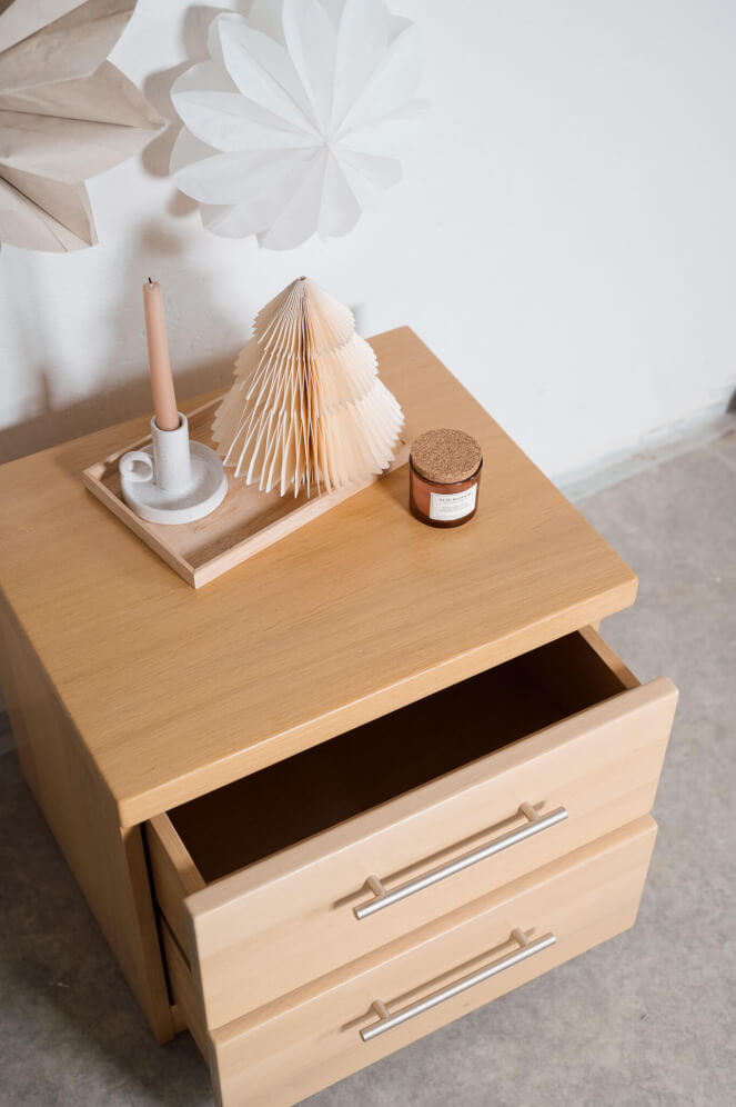 Noční stolek Ráchel 2 zásuvky