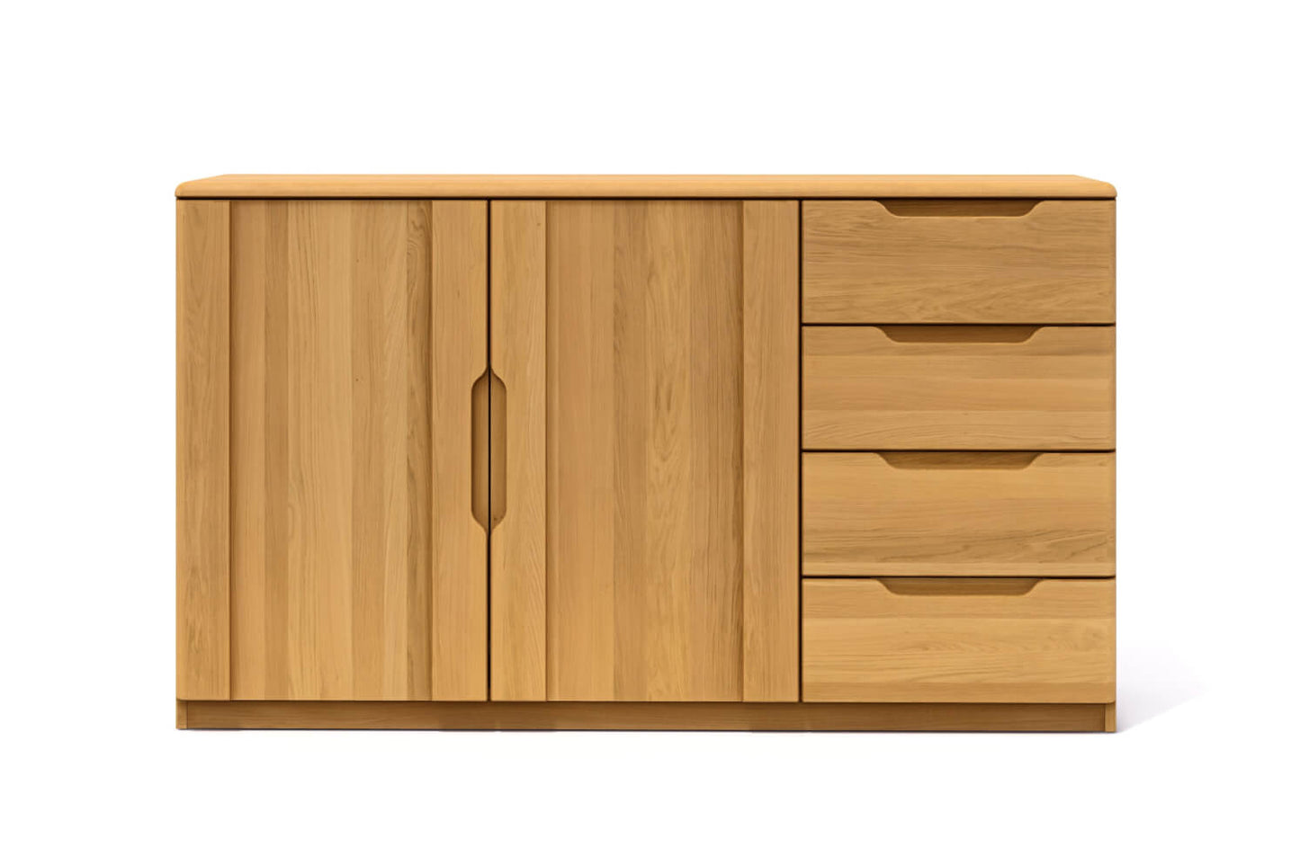 Komoda FLABO 2 dvířka plná 4 zásuvky malé