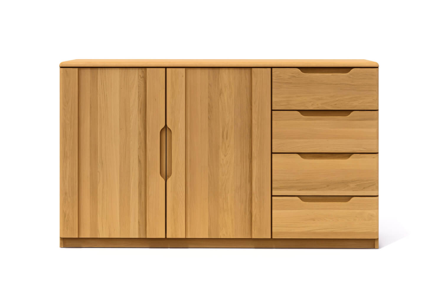 Komoda FLABO 2 dvířka plná 4 zásuvky malé
