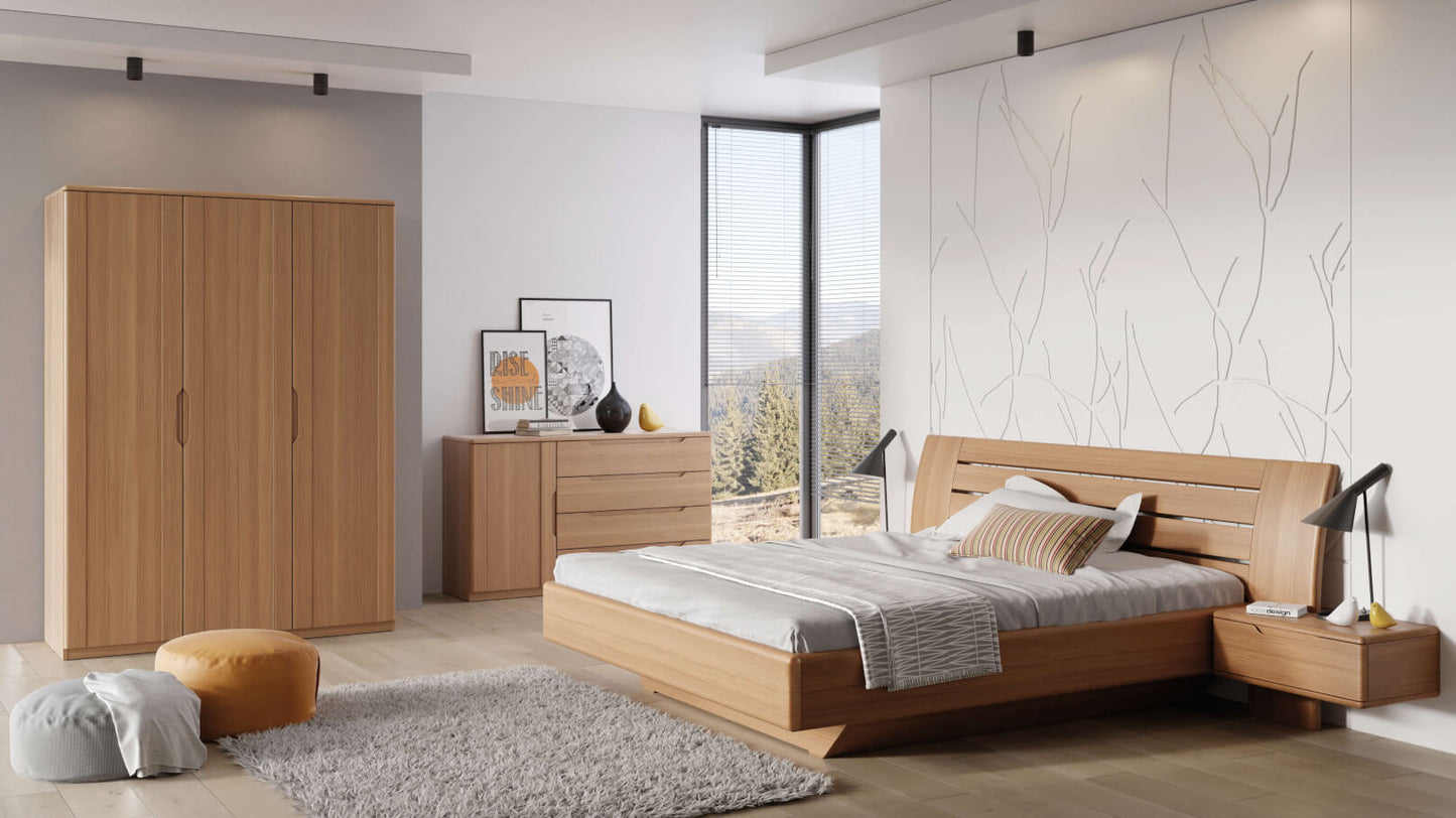 Komoda FLABO dvířka plná 4 zásuvky velké