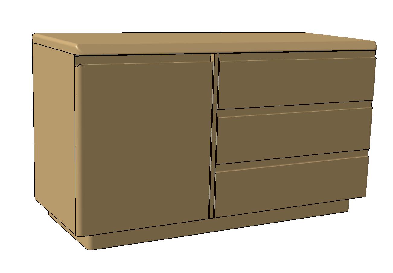 Komoda KA - Levá / Práva - 2