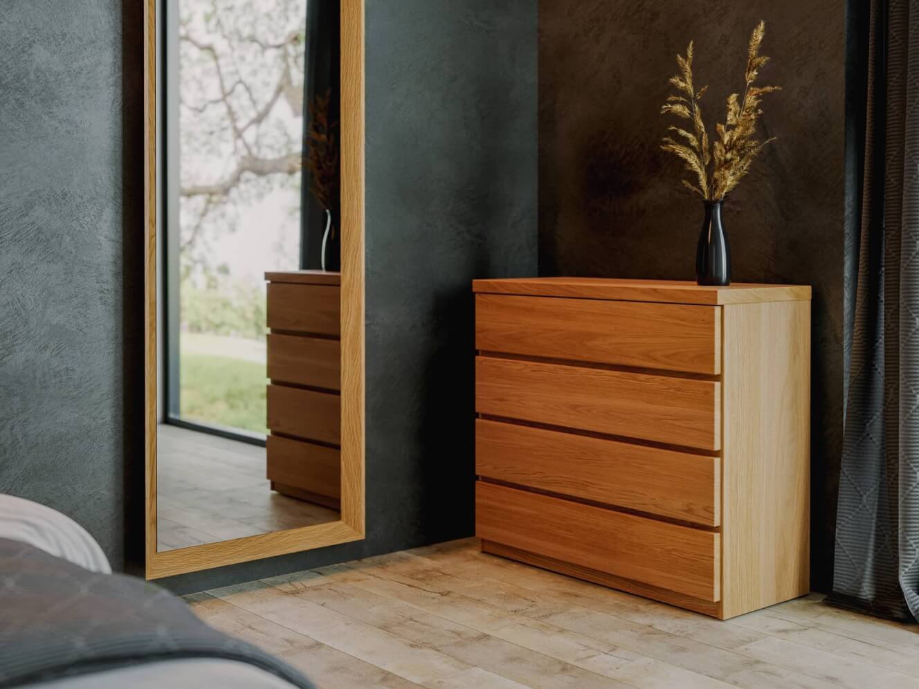 Komoda ALOIS 4 zásuvková velká