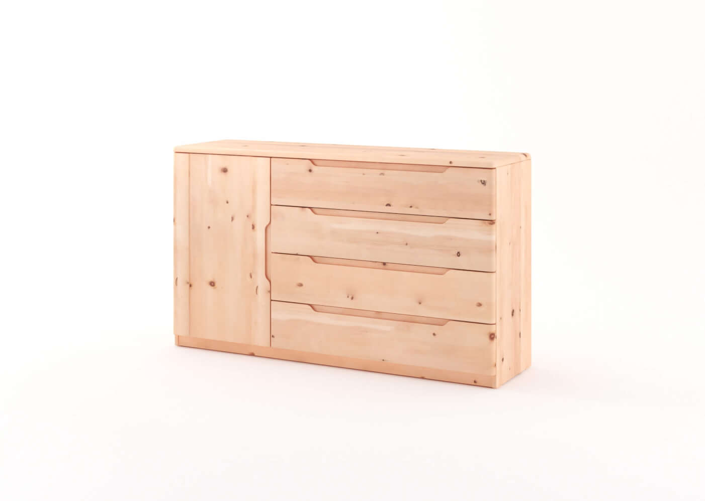 Komoda FLABO ZIRBE 4 zásuvky velké