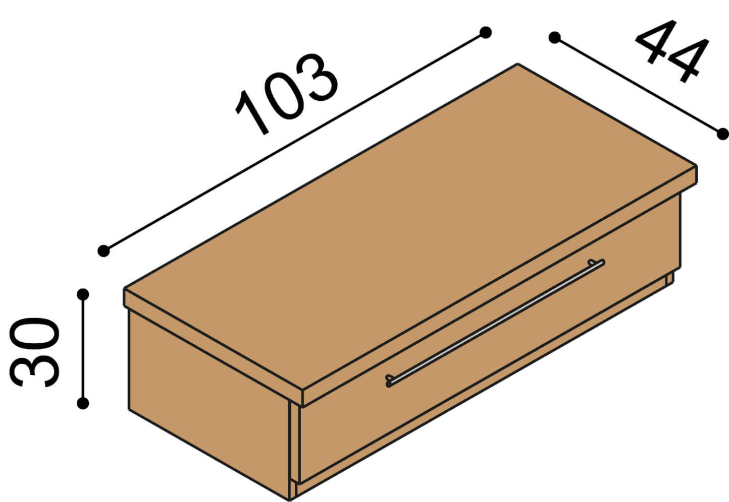 Komoda Ráchel zásuvka velká