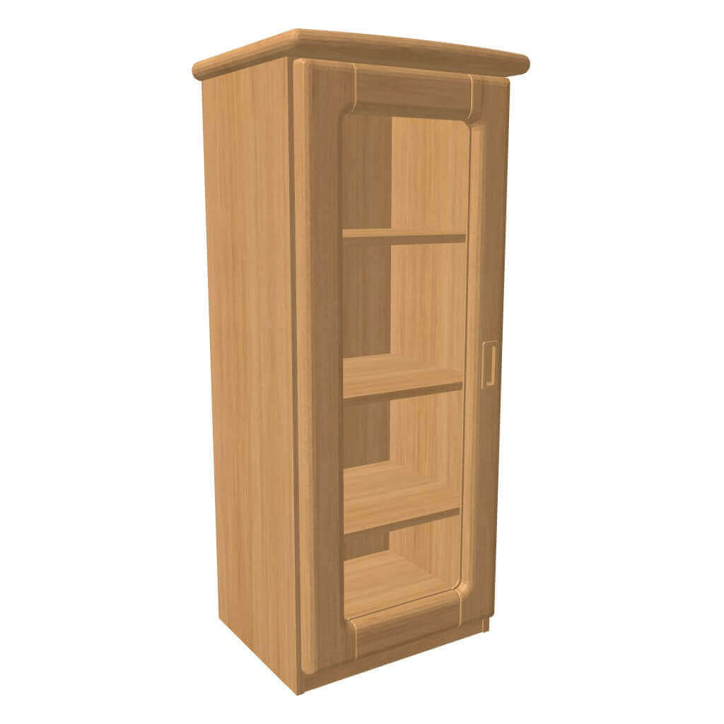 Komoda REBEKA dvířka prosklená 3 police