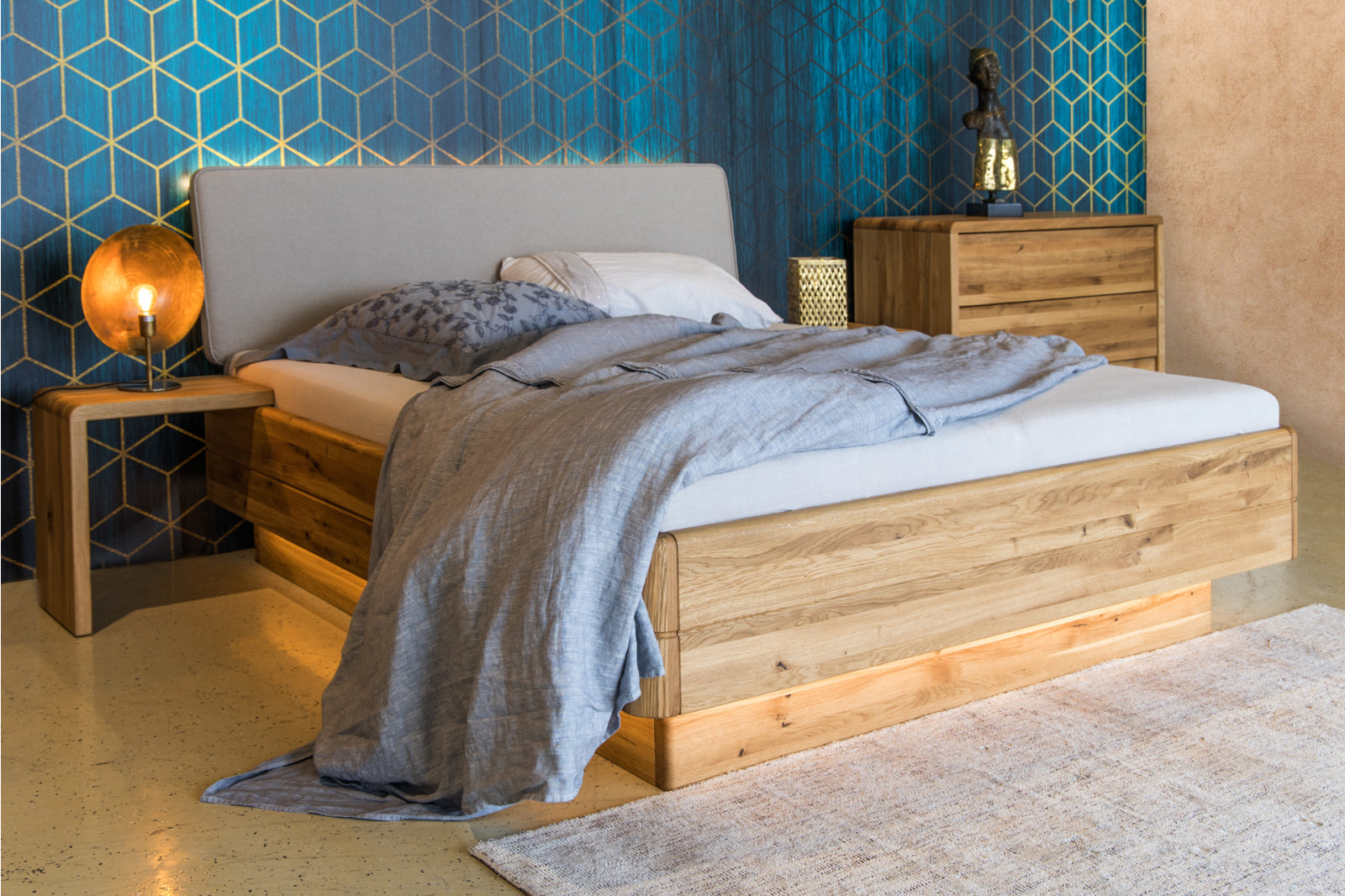 FANTAZIE GRANDE čelo čalouněné nízké s úložným prostorem