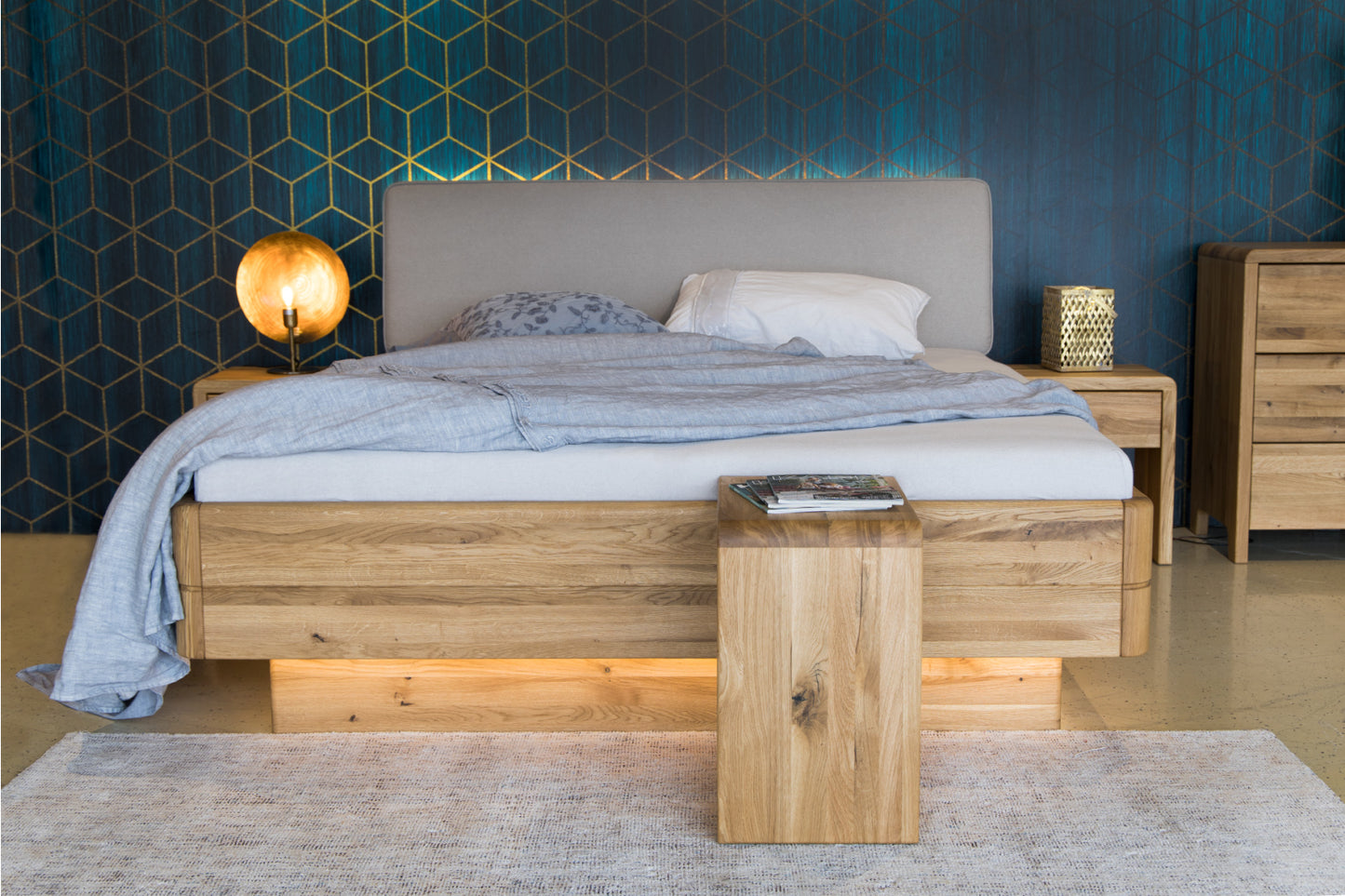 FANTAZIE GRANDE čelo čalouněné nízké s úložným prostorem