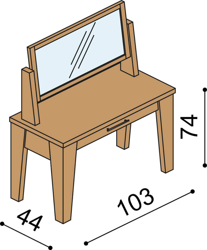 Toaletní stolek Ráchel
