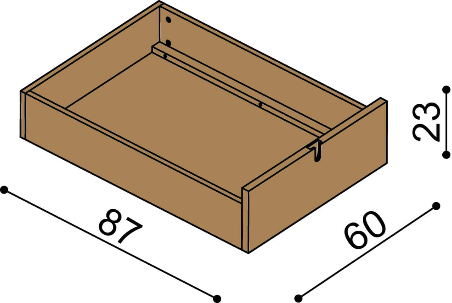 Zásuvka pod postel LARA